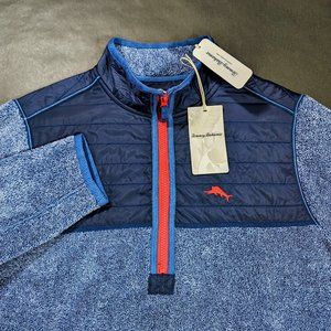 $128 Tommy Bahama Men Cascade Cozy Half Zip Pullover Sweater Size S Small Fleece